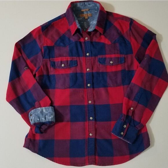JACHS Girlfriend Bea Plaid Flannel Shirt - Picture 5 of 15